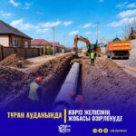ТҰРАН АУДАНЫНДА КӘРІЗ ЖЕЛІСІНІҢ ЖОБАСЫ ӘЗІРЛЕНУДЕ